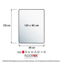 Floortex vloermat Cleartex Advantagemat, voor harde oppervlakken, rechthoekig, ft 90 x 120 cm - thumbnail