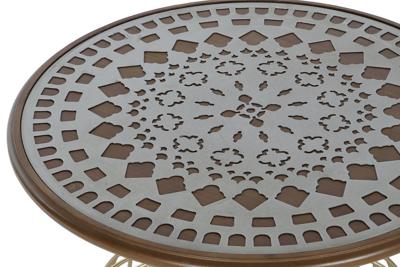 Bijzettafel DKD Home Decor 55,5 x 55,5 x 53 cm Spar Metaal