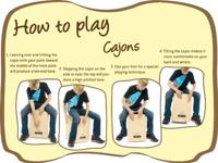 Nino Percussion NINO950B 13 inch cajon voor kinderen blauw - thumbnail