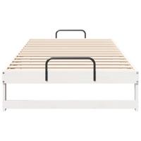 Bedframe met Draaghandvatten Wit 100 x 210 cm - thumbnail