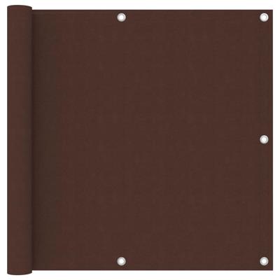 VidaXL Balkonscherm 90x300 cm oxford stof bruin