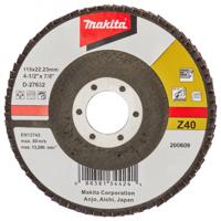 Makita Accessoires Lamellenschuurschijf 115mm Z40 - D-27632 D-27632 - thumbnail