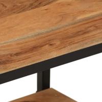 Wandschap 40x30x50 cm massief acaciahout en ijzer - thumbnail