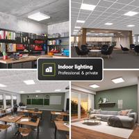 LED Paneel - 62x62 cm - 36 Watt - 4860lm (135lm/W) - 3000K warm wit - Dali Dimbaar - Flikkervrij - UGR22 - 5 jaar garantie - thumbnail