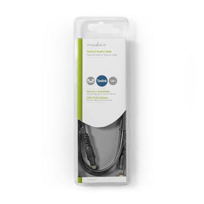 Nedis Optische Audiokabel | TosLink Male naar TosLink Male | 1 m | 1 stuks - CAGB25000BK10 CAGB25000BK10 Nedis Optische Audiokabel | TosLink Male naar TosLink Male | 1 m | 1 stuks - CAGB25000BK10 CAGB25000BK10