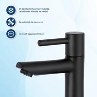 Saqu Shine fonteinkraan mat zwart - thumbnail