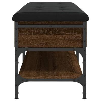 Schoenenbank 102x42x45 cm bewerkt hout sonoma eikenkleurig