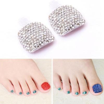 2 stuks Crystal nep Nail Art Tips Rhinestone volledige dekking teennagels Decals stickers (NO: 03) 2 stuks Crystal nep Nail Art Tips Rhinestone volledige dekking teennagels Decals stickers (NO: 03)