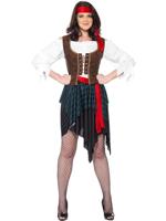 Piraten dames verkleedkostuum - thumbnail