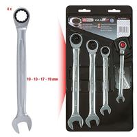 KS Tools 503.4204 5034204 Ringsleutel met ratelset Sleutelbreedte (metrisch) 10 - 19 mm - thumbnail