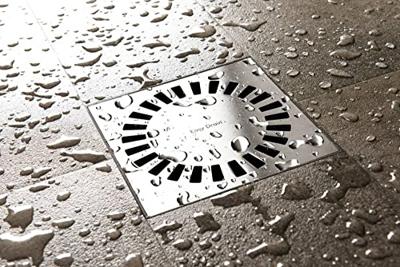 Easy Drain Aqua Compact vloerput m. ABS sifonhuis RVS rooster en zijuitlaat 15x15cm Easy Drain Aqua Compact vloerput m. ABS sifonhuis RVS rooster en zijuitlaat 15x15cm