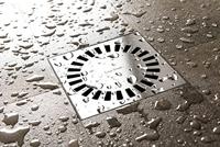 Easy Drain Aqua Compact vloerput m. ABS sifonhuis RVS rooster en zijuitlaat 15x15cm - thumbnail