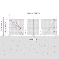 VidaXL Afrasteringspaal groen 25 x 0,6 m (16 x 16 mm gaas) - thumbnail