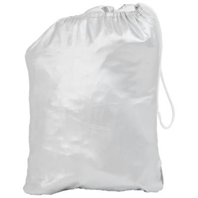 VidaXL Autohoes half met haken l zilverkleurig