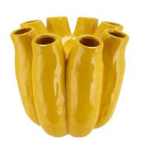 Daan Kromhout Vaas luna tube geel 24 cm | 2 stuks - thumbnail