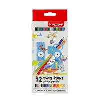 Bruynzeel-sakura kids kleurpotloden twinpoints 12 stuks in blik - thumbnail