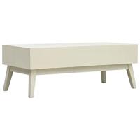 VidaXL Salontafel met 2 lades 110x50x40 cm bewerkt hout grijs - thumbnail