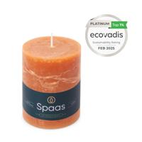 Kaars rustiek 80/110 mm oranje Spaas - Spaas - thumbnail