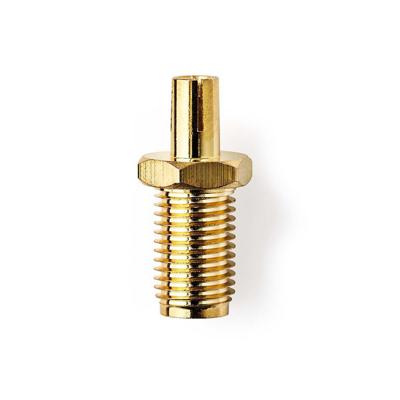 Nedis CSGP02120GD Sma-adapter Sma Female Ts9 Verguld 50 Ohm Recht Koper Goud 2 Stuks Polybag