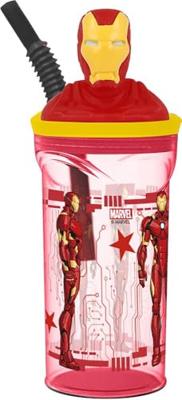 Beker met Rietje The Avengers Iron Man Rood 3D