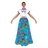 Kostuums voor Volwassenen Blauw Colombia - Maat: XL - Maat: XL - thumbnail