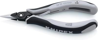 Knipex 34 52 130 ESD Platte rondbektang ESD Chroom-vanadium kogellagerstaal 130 mm
