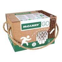 Selecta Molkky go grenenhout werpspel met 12 kegels - thumbnail
