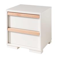 Vipack nachtkastje London - wit - 48,8x48,1x40 cm - Leen Bakker - thumbnail