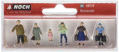 NOCH H0 Reizigers Geverfd, Staand