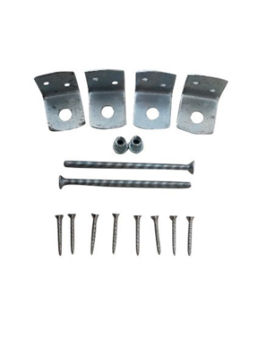 Waelbers Uni-beslag set, blauw verzinkt (GV) + schroeven - 25 Stuk(s) - 408301.83