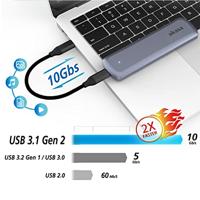 Akasa AK-ENU3M2-05 behuizing voor opslagstations SDD-behuizing Zilver M.2 - thumbnail