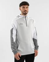 JAKO 6770 Sweater Met Kap Dynamic - Lichtgrijs/Wit/Grijs - L - thumbnail