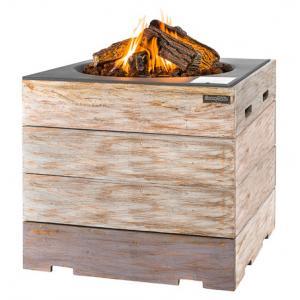 Cocoon vuurtafel nice&nasty hoog vierkant zwart