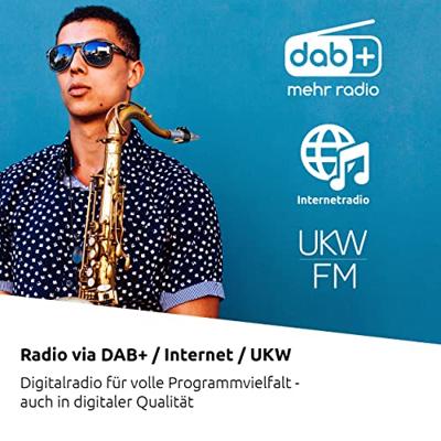 TechniSat DIGITRADIO 370 CD IR Radio DAB+, DAB, VHF (FM), Internet WiFi, Bluetooth, CD, USB, Internetradio Incl. afstandsbediening Wit