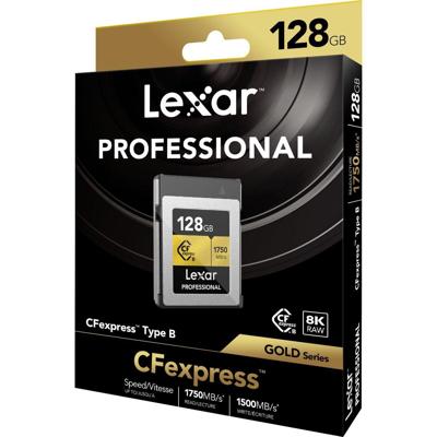 Lexar Pro Gold 128GB CFexpress Type B - R1750/W1500MB/s