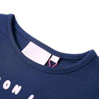 Kindershirt 140 marineblauw - thumbnail