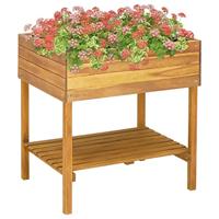 VidaXL Plantenbak verhoogd 78,5x58,5x78,5 cm massief acaciahout - thumbnail