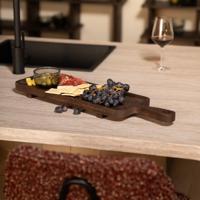 By-Boo Serveerplank 'Plancha' Mangohout, 74cm, kleur Zwart - thumbnail