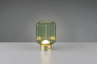 Trio Oplaadbaar tafellampjeLord met groen glas - R57761115 - thumbnail