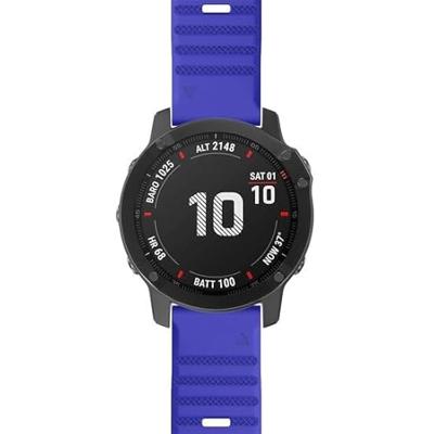 By Qubix - Siliconen bandje - Kobalt blauw - Compatible met Garmin Fenix 8-51mm - Compatible Garmin bandje