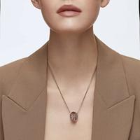 Swarovski 5419853 Ketting Further Pendant Double rosékleurig - thumbnail