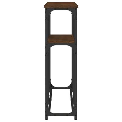 Wandtafel 145x22,5x75 cm bewerkt hout bruin eikenkleur