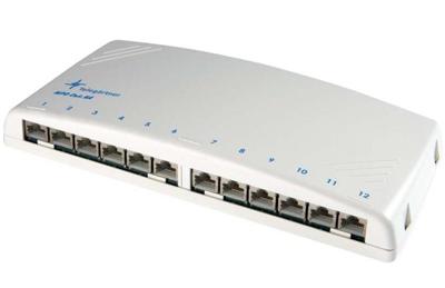 Telegärtner J02022A0052 MPD12-HS mini-distributieveld cat. 6A 12 x RJ 45