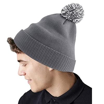 Beechfield CB450R Recycled Snowstar® Beanie - Black/White - One Size