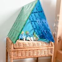 Connetix Base Plate Groen/Blauw 2 stuks - thumbnail