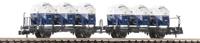 Fleischmann 6660046 N dubbele containerwagen van de DB - thumbnail