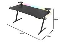 Bureau Gaming Gaming Genesis 15208690 Wit Zwart - thumbnail