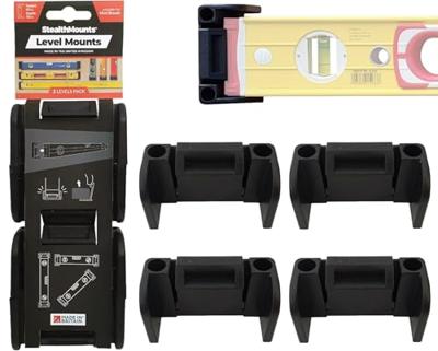 Stealthmounts Waterpasbevestiging | Zwart | 2 stuks - OM-LM-BLK-2 Stealthmounts Waterpasbevestiging | Zwart | 2 stuks - OM-LM-BLK-2