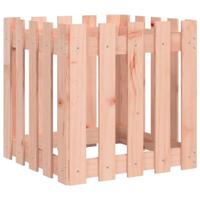 VidaXL Plantenbak met hekontwerp 50x50x50 cm massief douglashout - thumbnail