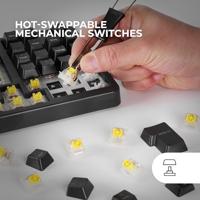 Gaming Keyboard Mars Gaming MKPROBES Zwart Qwerty Spaans - thumbnail